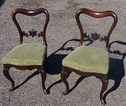 Pair of Rosewood Balloon Back