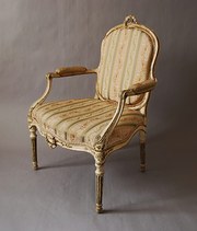 18thc French painted open armc