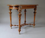 19th French walnut centre tabl