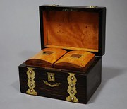 19thc coromandel wood  brass b