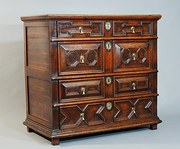 antique furniture late 17thc oak moulded front c Late 17thc oak moulded front c
