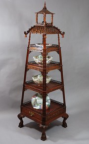 Mahogany Chinese pagoda style
