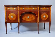 Mahogany  satinwood breakfront