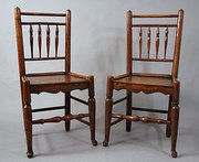 Pair of spindle back chairs
