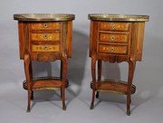 Pair of table en chiffoniere w
