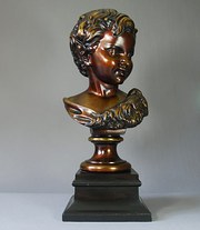 bronze of a fawn