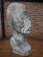 AFRICAN TRIBAL BUST SCULPTURED