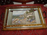 ART DECO RARE MIRRORED TRAY IN