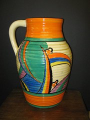 Clarice Cliff Comets lotus jug