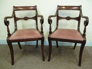 antique furniture maples pair of armchai Antique Maples pair of armchai