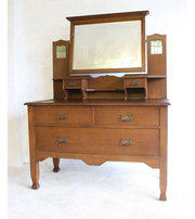 furniture makers: maple and co antique furniture an arts crafts dressing chest An Arts Crafts Dressing Chest
