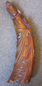 Cared Horn Figure of Kuan Yin