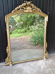 GILT OVERMANTLE MIRROR