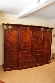 LARGE MAHOGANY WARDROBE