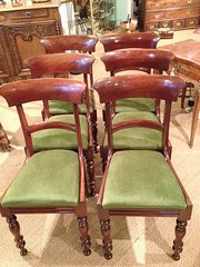 mahogany dining chairs Set of