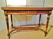 walnut certreconsole table