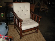 Edwardian Oak Reclining Chair