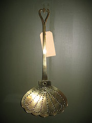 Victorian Brass Cream Skimmer