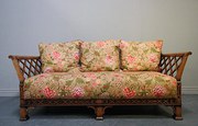 Edwardian Antique Bergere Sofa