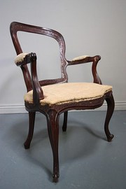 English Antique Mahogany Armch