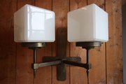 English Art Deco Wall Lamp by
