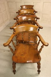 antique furniture great set of four capt Great Set of Four Antique Capt