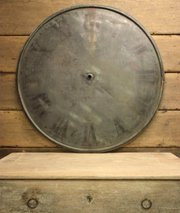 Huge Antique Copper Clock Face