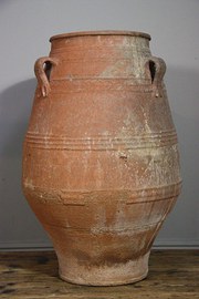 Tall Antique Terracotta Greek