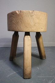 Wonderful Antique Elm Chopping