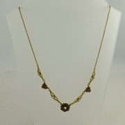 antique jewellery almandine garnet pearl pendan Almandine Garnet Pearl Pendan
