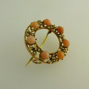 Antique Coral  Pearl Reef Broo