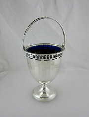 art deco antiques beautiful silver basket and li Beautiful Silver Basket and Li