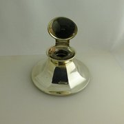 antique silver captains silver inkwell Captains Silver Inkwell