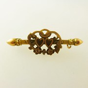 Edwardian 9ct Sweetheart Brooc