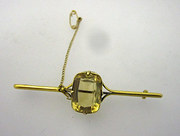 Lovely Citrine 9ct Brooch