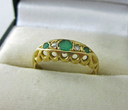 Lovely Edwardian Emerald  Diam