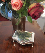 Lovely Siver Trinket Box  Larg