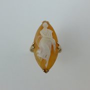 antique jewellery marquis cameo ring 10k Marquis Cameo Ring 10K