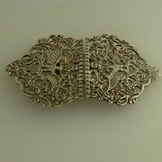 antique silver silver nurses buckle bir 1930 Silver Nurses Buckle Bir 1930