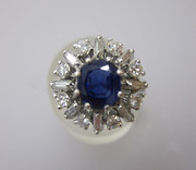 antique jewellery superb sapphire diamong ring Superb Sapphire Diamong Ring