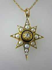 Victorian 15ct Pearl Diamond E