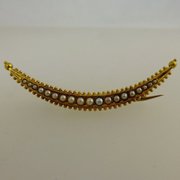Victorian Pearl Brooch