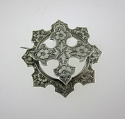 Victorian Silver Brooch 1868