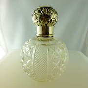 antique silver silver top perfume bottle 1909 silver top perfume bottle 1909