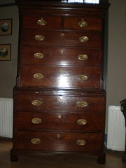 George II Oak Chest on Chest
