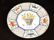 antique ceramics 18th c delft plate 18th C Delft Plate