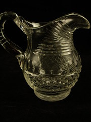 19th c cut glass ewer 19th C Cut Glass Ewer