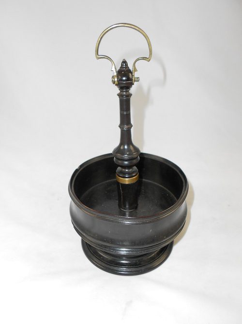 Antique 19th C Lignum Vitae Cruet Stand 19th C Lignum Vitae Cruet Stand