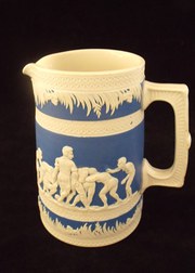 Copeland Jug with Rugby Scene