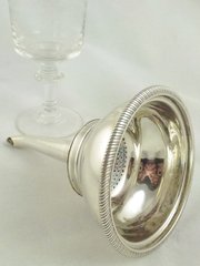 antique silver georgian silver wine funnel Georgian Silver Wine Funnel